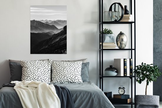 Poster Montagnes - Nature - Brouillard - 60x80 cm