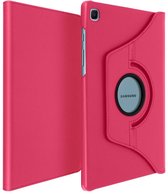 Arara Hoes Geschikt voor Samsung Galaxy Tab S6 Lite (2020/2022) Hoes draaibaar – Pink Met Screenprotector - tempered glass