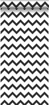 ESTAhome behang zigzag motief zwart wit - 139115 - 0,53 x 10,05 m