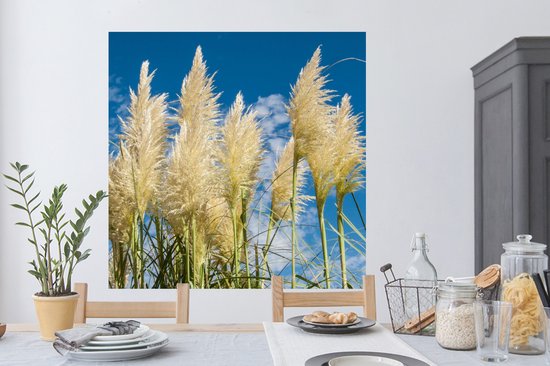 Stickers muraux - Herbe De Pampa - Plante - Nature - 120x120 cm - Film Adhésif XXL