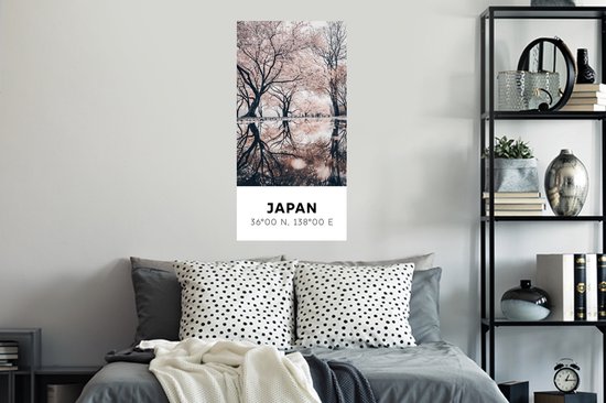 Stickers Stickers muraux - Japon - Sakura - Printemps - Rose - 40x80 cm - Feuille adhésive