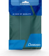 Case2go - Housse pour tablette compatible avec Samsung Galaxy Tab S8 Plus (2022) - 12,4 pouces - TPU flexible - Étui livre à trois volets - Avec porte-crayon - Vert foncé