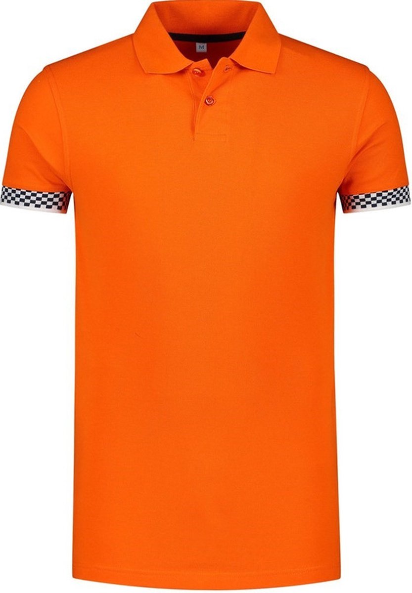 Oranje polo shirt racing Formule 1 voor heren Nederland supporter fan kleding . bol
