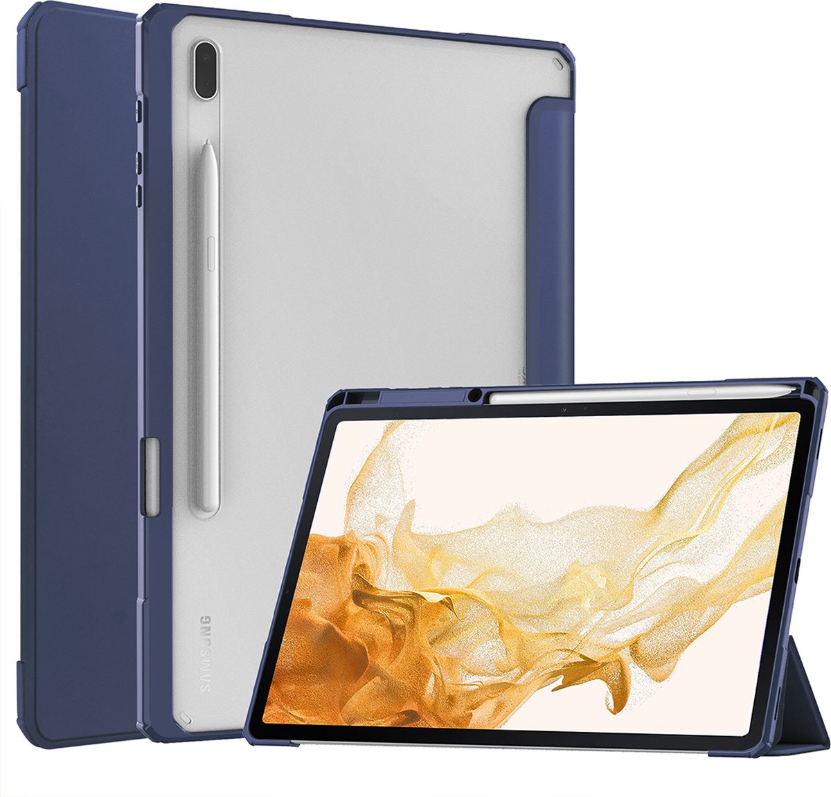 Case2go - Étui pour tablette adapté au Samsung Galaxy Tab S8 Plus