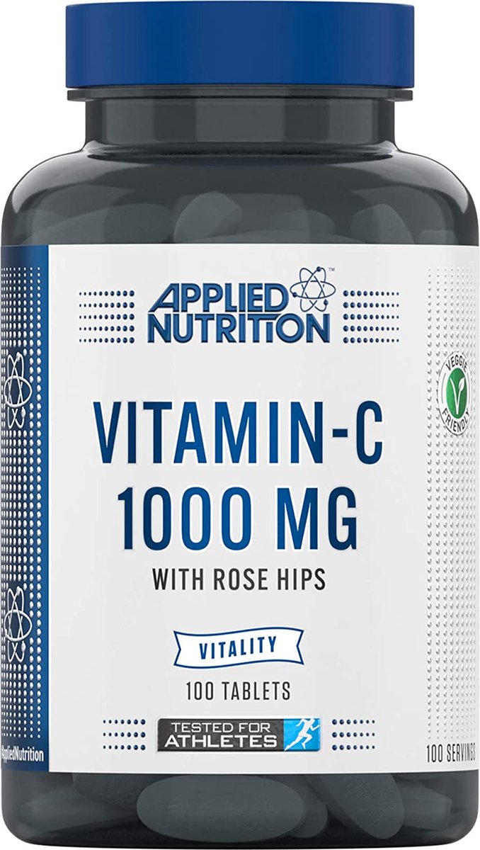 Vitaminen - Vitamin C + Rosehips 100 Tablets Vegan - Applied Nutrition -