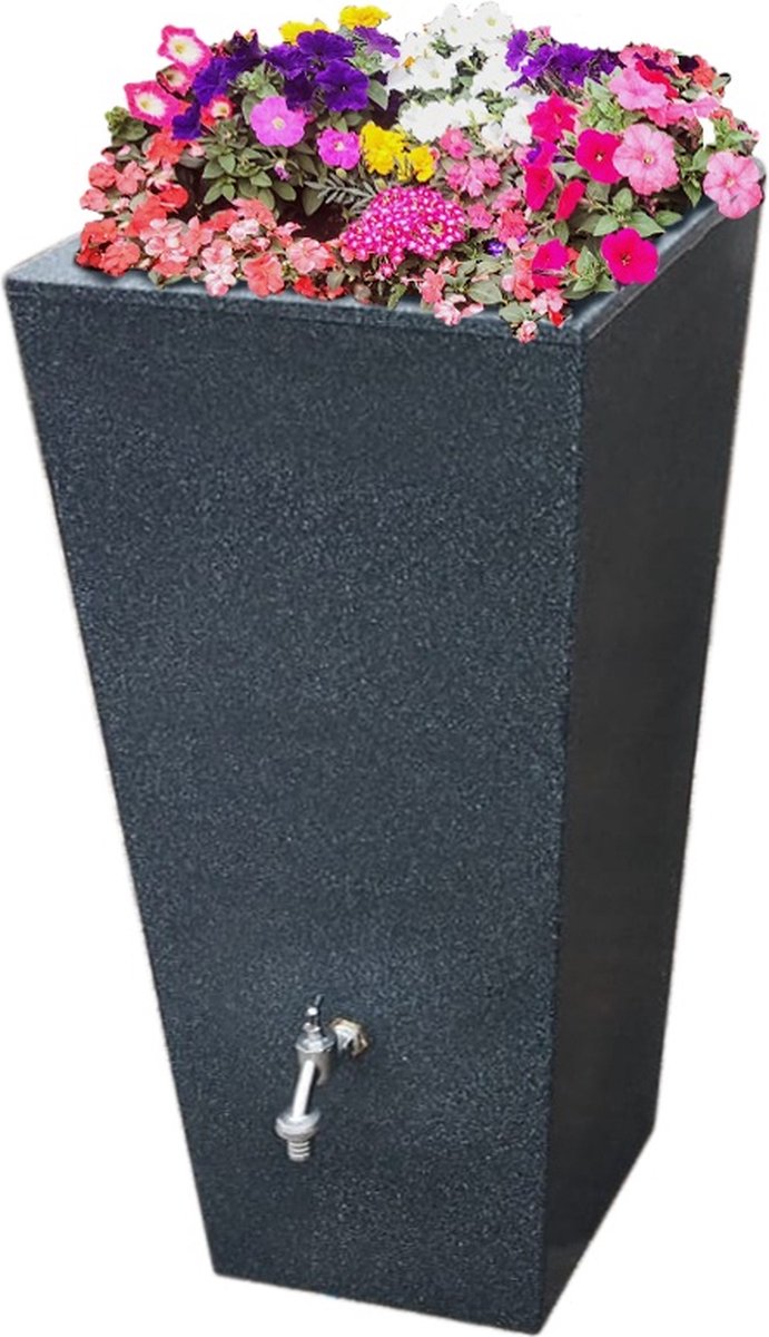 Regenton Zwart 100L incl. kraantje - Prestige London (incl. messing kraantje)
