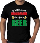 T-shirt de bière de Noël d'erreur de bière merveilleuse de Grandes tailles - noir - hommes - Costumes de Noël de Noël / outfit de Noël / chemise de Noël 4XL