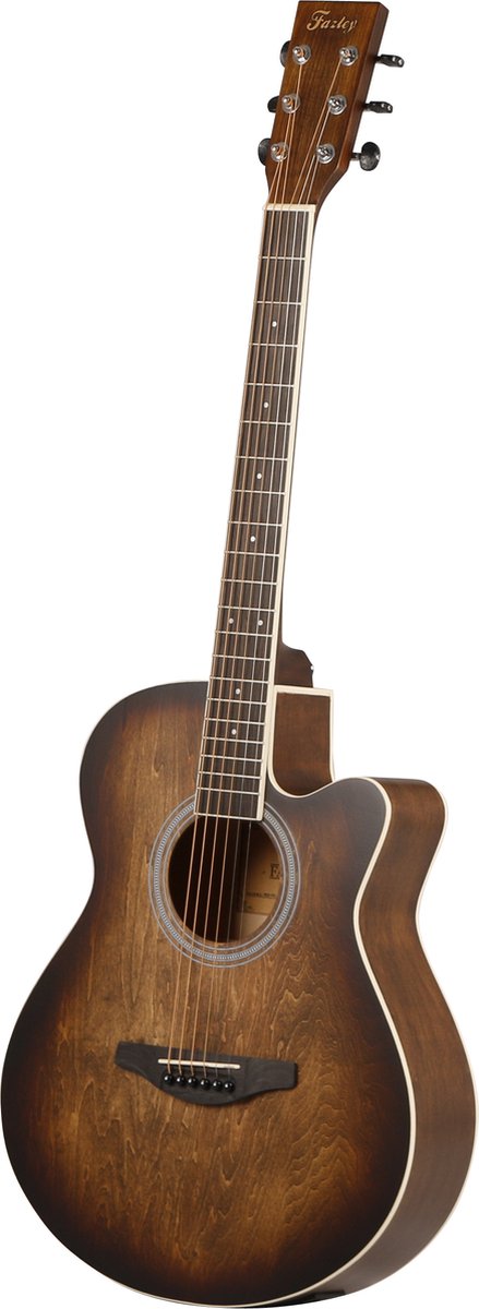 Fazley W55-COL-BR-EQ ColourTune elektrisch-akoestische westerngitaar bruin