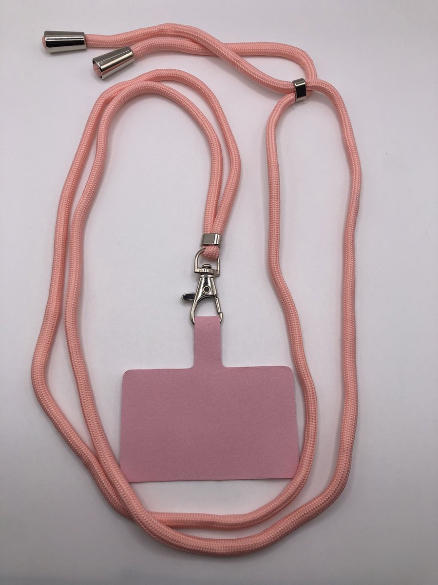 Verstelbare Telefoonketting - Koord voor Telefoon - Universele Telefoonkoord - Roze