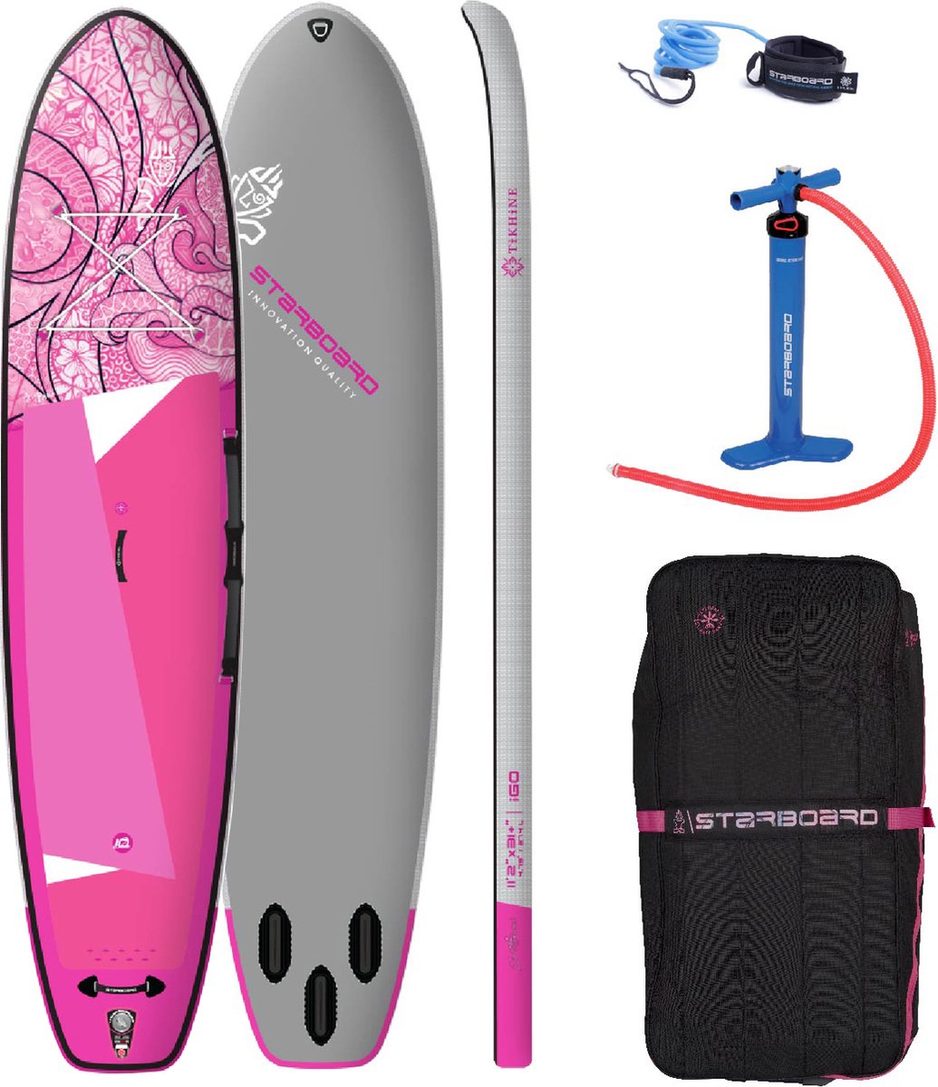 Starboard INFLATABLE SUP 11'2 X 31+ X 4.75 iGO (TIKHINE) SUN DELUXE SC 2022 - Opblaasbare supboard - 15PSI - Allround - Gevorderd - Suppen