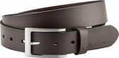 camel active Riem Belt made of high quality leather - Maat menswear-3XL - Donker Bruin