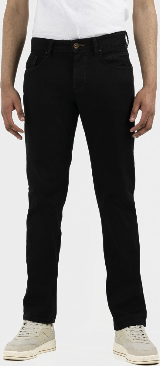 camel active Regular Fit 5-Pocket Jeans Forever Black - Maat menswear-40/32 - Zwart