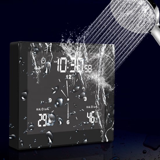 Douche klok 5in1 (2022 model) Badkamerklokje Badkamer Klok