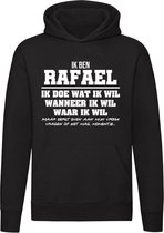 Rafael | verjaardagkado | verjaardag kado | cadeau | grappig | jarig | Unisex | Trui | Sweater | Hoodie | Capuchon | Zwart