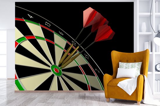 Papier peint Papier peint photo en vinyle - Deux flèches dans la bulle largeur 350 cm x hauteur 260 cm - Tirage photo sur papier peint (disponible en 7 tailles)