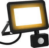 vidaXL Spotlight met sensor LED 30 W warmwit