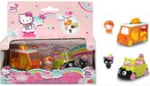 Hello Kitty speelset 2-pack Orange Truck & Chococat Ice Cream Coupe 15 x 18 cm