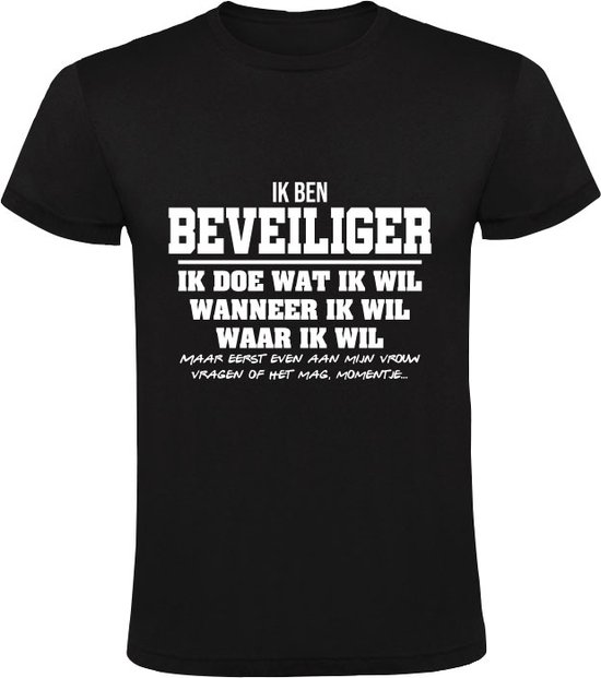 T-shirt homme de gardien de sécurité | cadeau d'anniversaire | cadeau d'anniversaire | drôle | anniversaire | cadeau | Noir