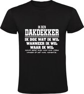 Dakdekker Heren t-shirt | verjaardagkado | verjaardag kado | grappig | jarig | cadeau | Zwart