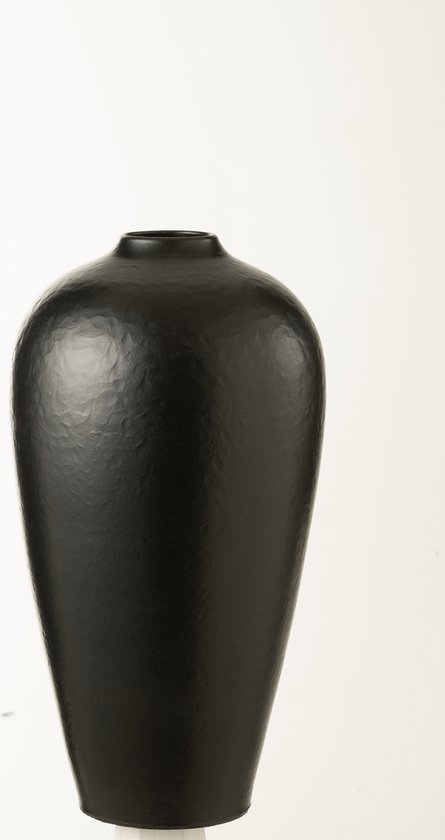 J-Line vaas - keramiek - zwart - large
