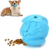 Hondenbal - Honden Speelgoed - Hondenspeeltjes - Hondenbal - Hondenspeelgoed - Honden Bal - Snackbal Hond - Kauwspeelgoed - Blauw - 6 cm