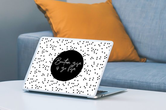 Autocollant pour ordinateur portable - 11,6 pouces - Être dehors est si agréable - Texte - Jardin - Citations - 30x21cm - Autocollants pour ordinateur portable - Skin pour ordinateur portable - Couverture