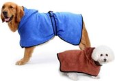 Badjas hond - Badjas - Nat -Hond - Zwemmen - Wassen - Douche - Badderen - Regen - Maat XL