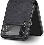 Coque Samsung Galaxy Z Flip 4 - Coque arrière pliable MobyDefend - Zwart - Coque pour téléphone portable - Coque pour téléphone Ce produit est compatible avec : Samsung Galaxy Z Flip 4