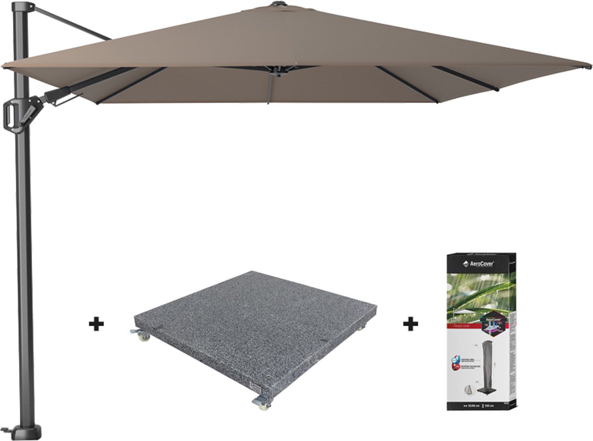 Platinum Challenger Premium T2 3.5x2.6 m - Havanna Taupe met voet en hoes