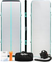 Flipflex Airtrack Ace Series - Tapis de gymnastique 3 mètres - Tapis de gymnastique pour la gymnastique - Comprend un mini ventilateur - Aqua