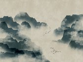 AS Creation Metropolitan Stories "The Wall" - FOND D'ÉCRAN PHOTO BIRDS IN FOGGY MOUNTAINS - 3,71 x 2,80 mètres