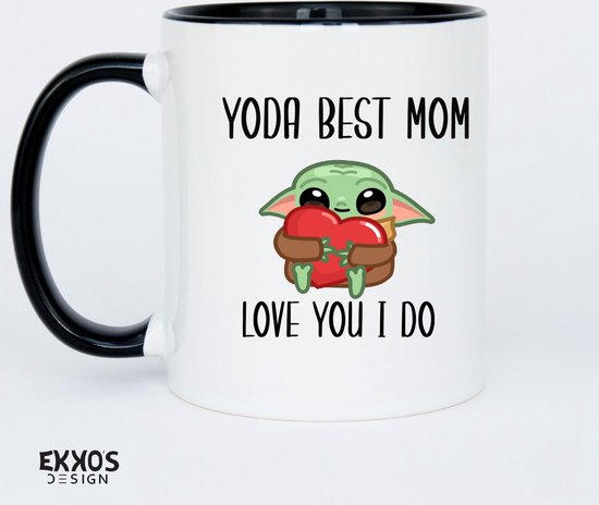 Yoda Best Mom- Tasses et tasses personnalisées - tasses avec texte - tasses - tasses - cadeau - cadeau pour femme - cadeau pour mari - vaisselle en céramique