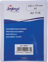 Bronyl U-mapje uit transparante PVC van 180 micron, ft A5 10 stuks