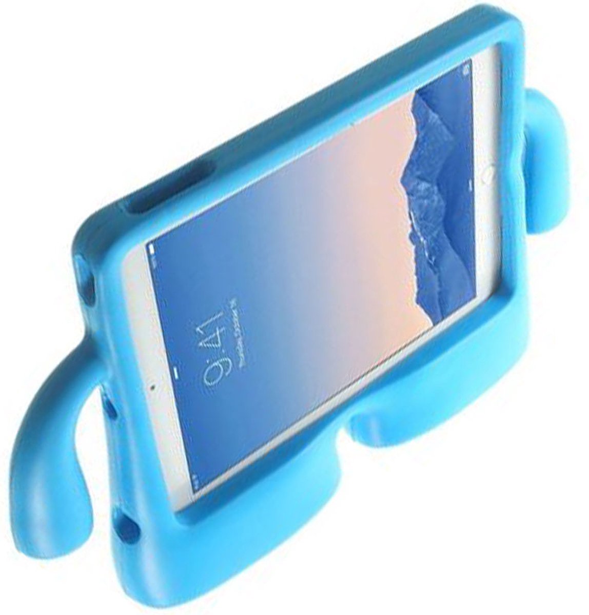 Apple ipad Mini 1 / 2 / 3 / 4 / 5 back cover kids Proof Cover Hoes voor Kinderen Draagbare tablet kinderhoes met handvat – Blauw