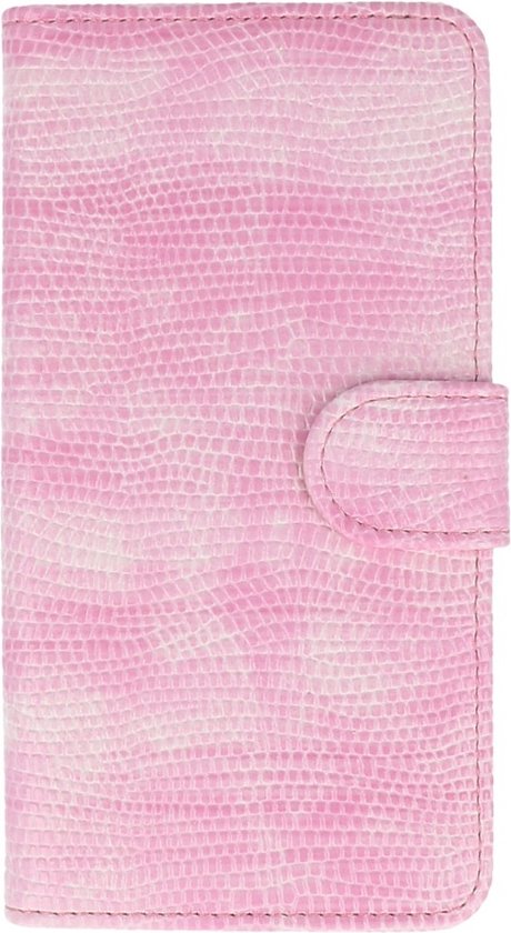 Coque Huawei Ascend Y625 Lizard Bookstyle Rose