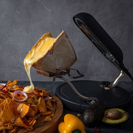Boska Raclette Quattro Zwart - Raclette apparaat - Lang snoer - Gesmolten raclette kaas - Grill — afbeelding 4
