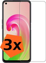 Screenprotector Geschikt voor OPPO A76 Screenprotector Bescherm Glas Tempered Glass - Screenprotector Geschikt voor OPPO A76 Screen Protector - 3 PACK