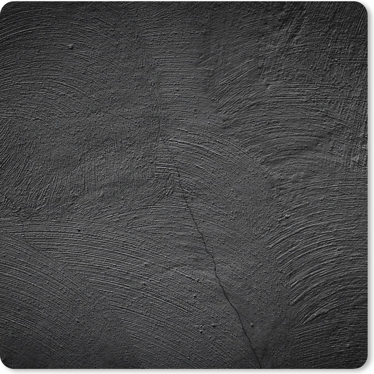 Muismat XXL 80x80 cm - Bureau onderlegger - Bureau mat Beton - Zwart - Industrieel - Bureaumat - Gaming mousepad xl - Bureaulegger groot - Computer deskmat