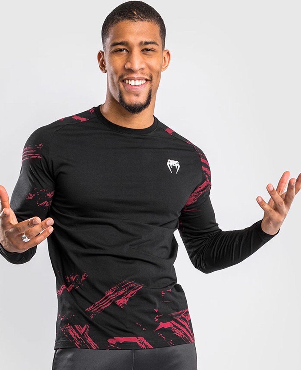 UFC Venum Authentic Fight Week 2.0 L/S Shirt Zwart Rood - XXL