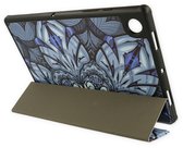 HB Hoes Geschikt voor Samsung Galaxy Tab A8 2021 10.5 inch Mandala - Tri Fold Tablet Case - Smart Cover