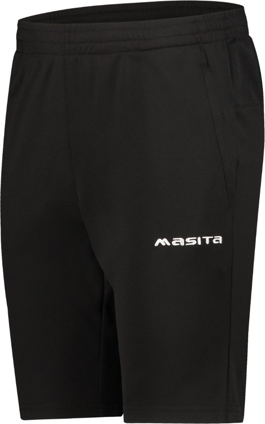 Masita | Trainingsbermuda - Steekzakken met rits - Duurzaam materiaal - BLACK - 164