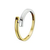 The Jewelry Collection Ring Diamant 0.03ct H Si - Bicolor Goud