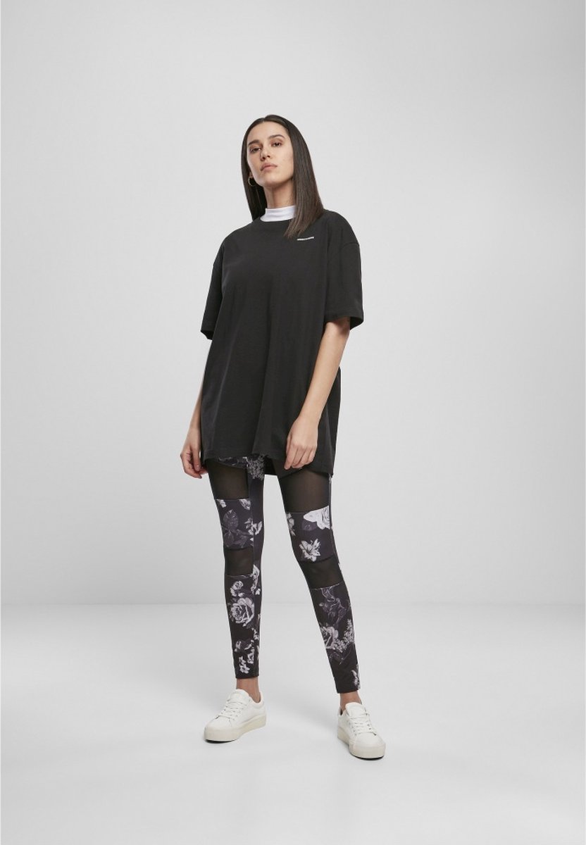 Urban Classics Tech Mesh AOP Legging 2XL Zwart