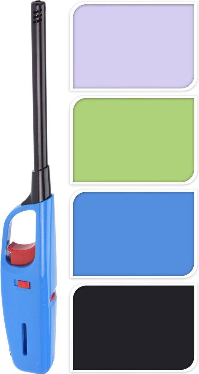 Goedkoopste 1x stuks gas/bbq/keuken/kaarsen aanstekers van 32 cm - Kinderslot