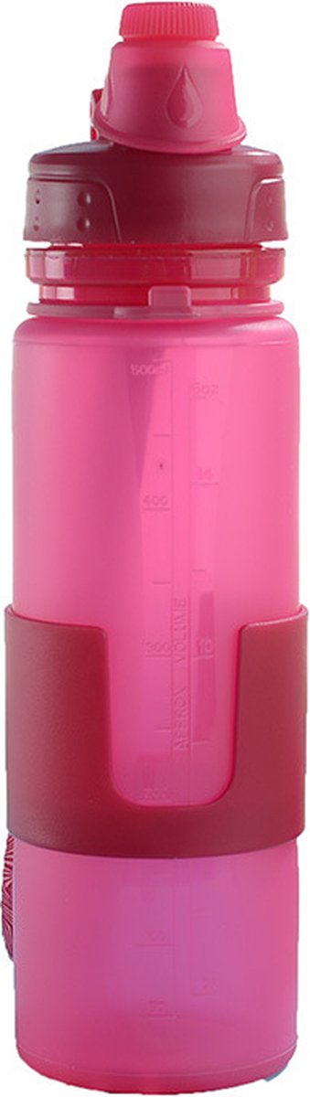Opvouwbare Drinkfles – 500 ML - Waterflessen - Drinkfles - Fles - BPA vrij - Sport - Bidon