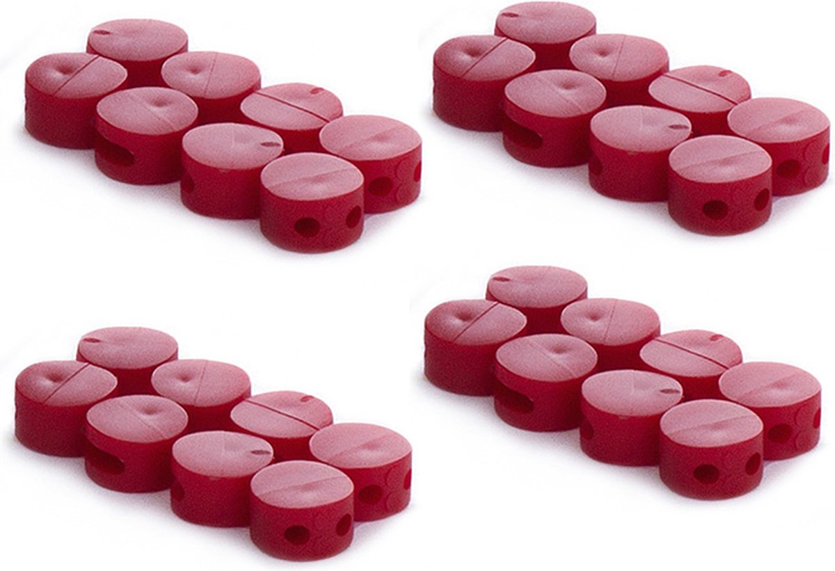 Plombeerzegels rood | 200 stuks | Ø9mm
