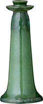 Bungalow kaarsenstandaard groen geglazuurd aardewerk Vital Grass M 25 cm