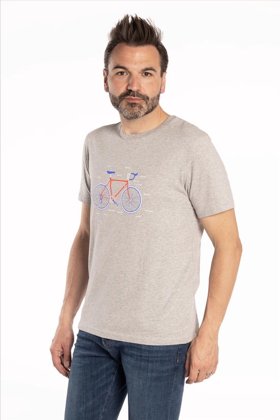 Brooklyn Grijze Intwiel Fiets | Velo T-shirt Wielrennen | Koers | Grappig | Cadeau - Maat XL