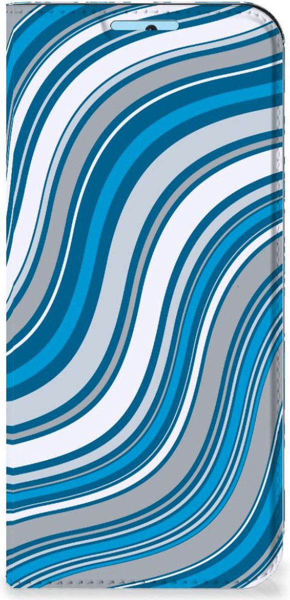 Xiaomi Redmi Note 11/11S Hoesje met Magneet Waves Blue