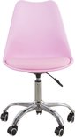 Bureaustoel roze – hoogte verstelbaar